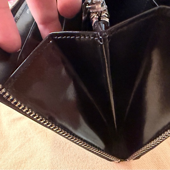 Anya Hindmarch London Black Leather Zip Around Wallet 7.5” Continental Designer main image 14